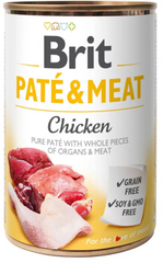 Brit Pate & Meat Chicken Dog Консерви Бріт для собак з куркою та яловичиною (400 г)