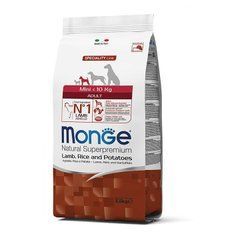 MONGE MINI ADULT LAMB, RICE AND POTATOES (Монж Мини Едалт) 800 грамм