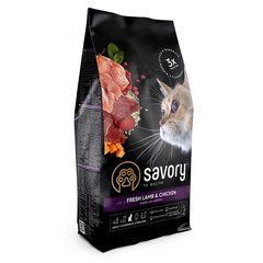 Сухий корм Savory для  кастрованих котів  зі свіжим м&rsquo;ясом ягняти та курки 400 грамів