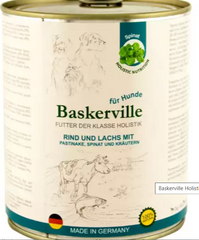 Baskerville Holistic Rind und Lachs Консерви для собак. Лосось та яловичина (400 г)