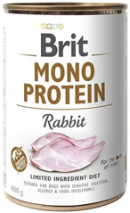 Brit Mono Protein Dog Rabbit Консерви Бріт для собак з кроликом (400 г)