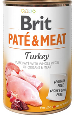 Brit Pate & Meat Turkey  Dog Консерви Бріт для собак з куркою та індичка (400 г)