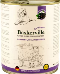 Baskerville Lamm Mit Johannisbeeren Консерви для собак. Ягня та смородина для цуценят (400 г)