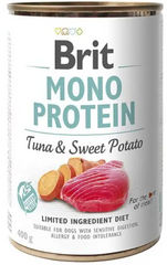Brit Mono Protein Dog Tuna & Sweet Potato Консерви Бріт для собак з тунцем та бататом (400 г)